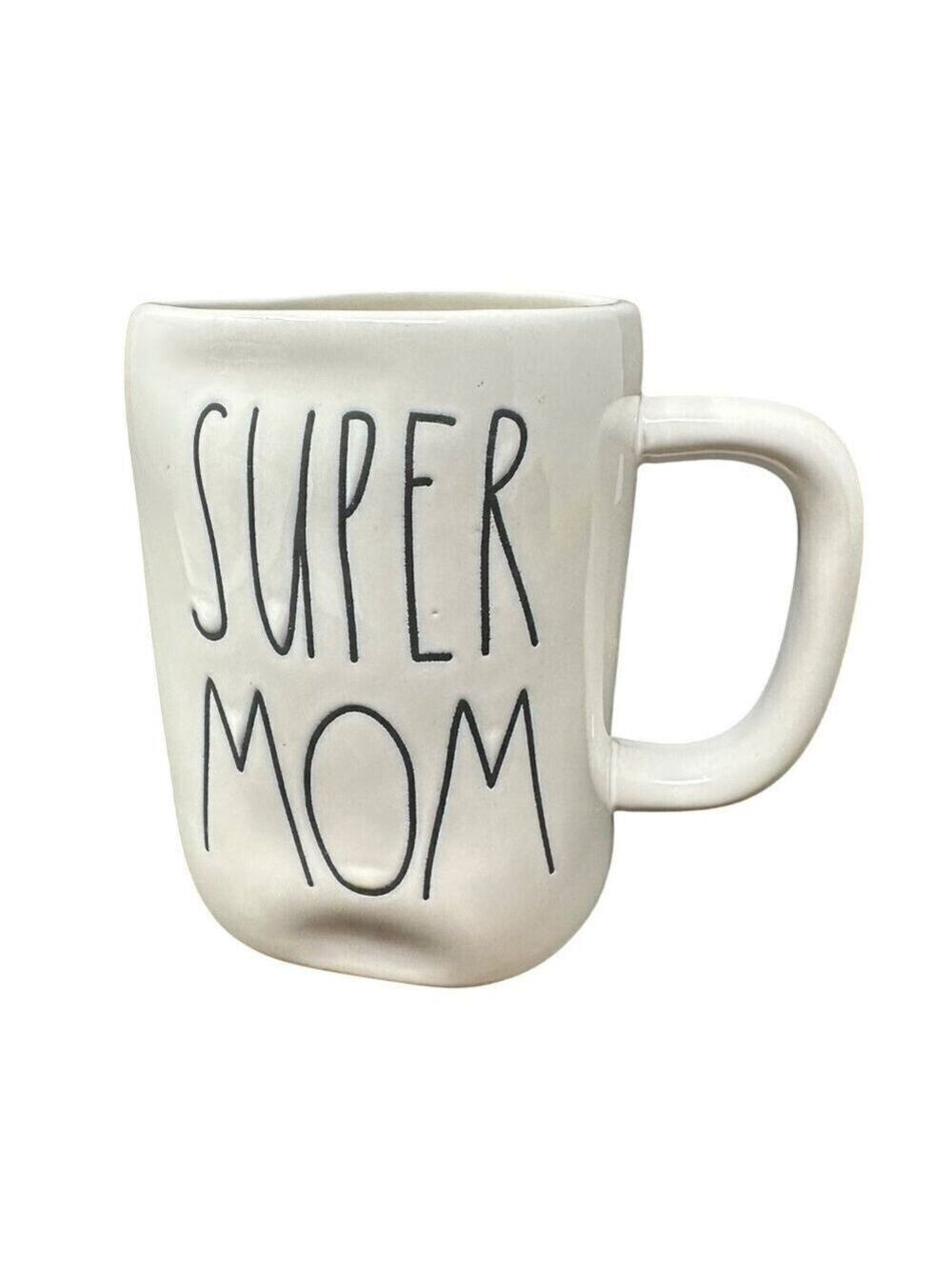 Rae Dunn Super Mom Mug Large Coffee Cup Ceramic Magenta LL Farmhouse Gift 20oz